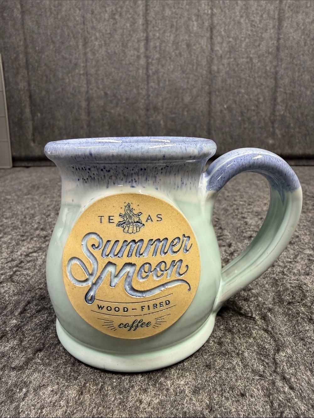 Deneen Pottery Texas Wood-Fired Ceramic Mug - Light Blue